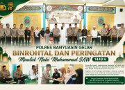 Polres Banyuasin Gelar Binrohtal dan Peringatan Maulid Nabi Muhammad SAW 1448 H