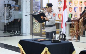 Kapolda Aceh Pimpin Sertijab Dua PJU dan Lima Kapolres Jajaran