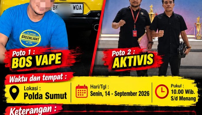 Darah Biru Masa Depan Terancam: GAB Desak Polda Sumut dan Interpol Libas Jaringan Internasional Vape “Getar” di Tanjungbalai