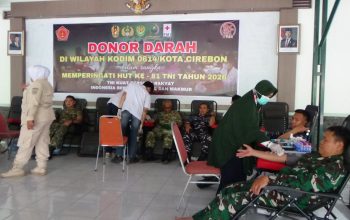 Setetes Darah untuk Kemanusiaan, Kodim 0614/Kota Cirebon Ajak TNI-Polri hingga Pelajar Donor Darah Sambut HUT ke-81 TNI
