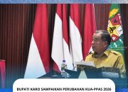 Bupati Karo Sampaikan Perubahan KUA-PPAS 2026 Dalam Rapat Paripurna DPRD Kabupaten Karo