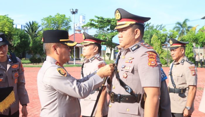Kapolres Aceh Utara Pimpin Sertijab, Sejumlah Pejabat Berganti: Jabatan Adalah Amanah