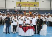 Kompak Lintas Instansi, Kapolres Simalungun Dukung Turnamen Domino Pecahkan Rekor MURI Jelang HUT Ke-81 TNI