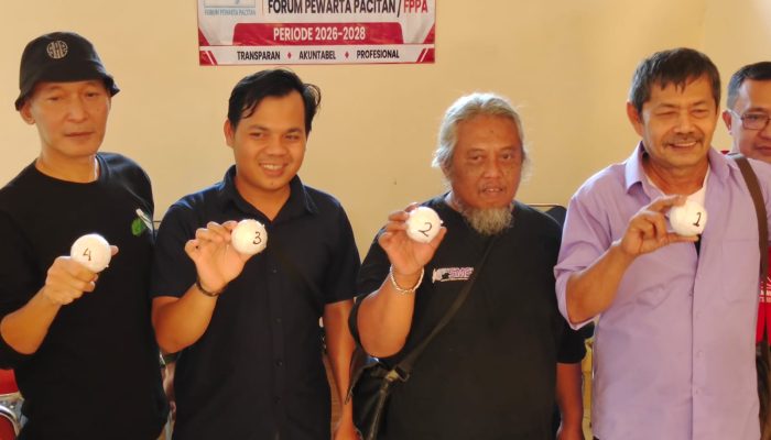 Undian Nomor Urut Pemilihan Ketua FPPA, Gustik Mendapatkan Nomor Cantik
