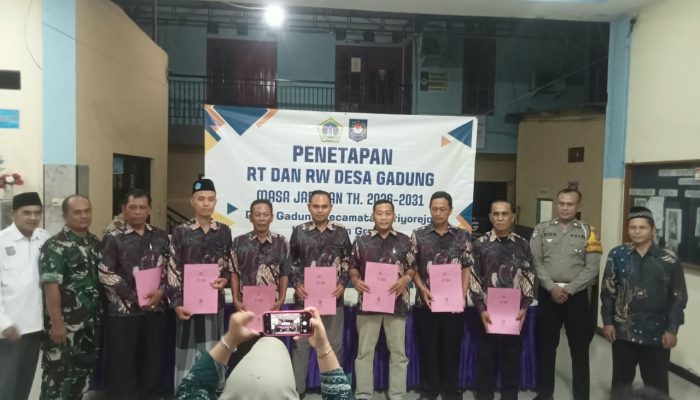 Penetapan RT dan RW Se Desa Gadung Periode 2026 – 2031 Sukses di Gelar
