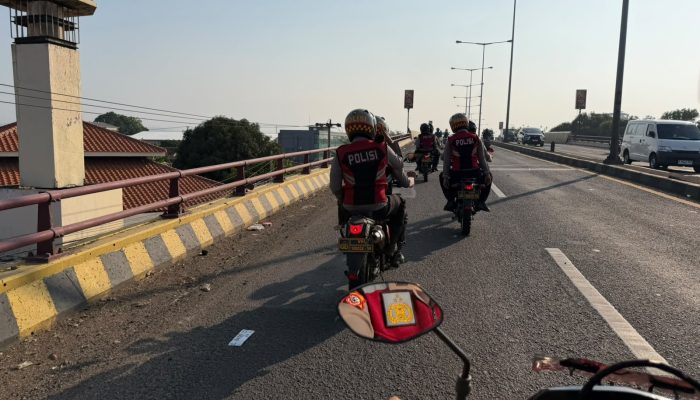 ‎Sat Samapta Polres Cirebon Kota Patroli Sore Cegah Tawuran Pelajar