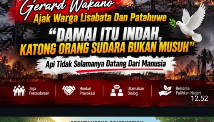 Harapan Gerard Wakanno, Ketika Alam Seram Dan Maluku Secara Umum Mengeluarkan Apinya Sendiri