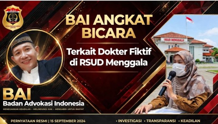 KECAMAN KERAS! Ketua Investigasi DPP BAI: Skandal RSUD Menggala Bukan Lalai, Tapi PERAMPOKAN Uang Rakyat!