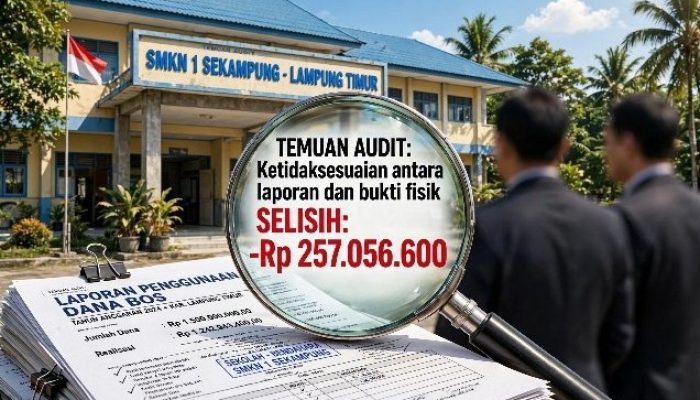 Fantastis! Rp257 Juta Dana BOS SMKN 1 Sekampung Tak Sesuai Fakta, Konfirmasi Resmi Dibungkam, Kadisdik Lampung Diam Seribu Bahasa