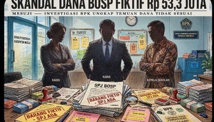 SKANDAL BOSP MESUJI TERBONGKAR! Rp 53,3 Juta Belanja Fiktif – Barang Fiktif, SPJ Mulus
