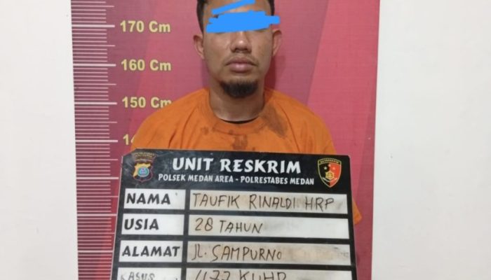Polsek Medan Area Ringkus Pelaku Spesialis Curi Spion Mobil