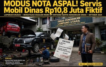 modus nota aspal! servis mobil dinas pendidikan lampura rp10,8 juta fiktif, bengkel ngaku tak kerjakan 3 Screenshot 20260928 1654112