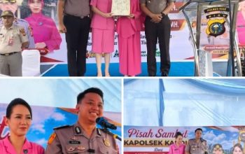 Pisah Sambut Kapolsek Kandis, Kompol Bagus Tegaskan Komitmen Jaga Kamtibmas dan Cegah Karhutla