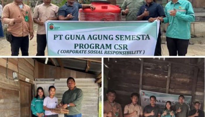 PT. Guna Agung Semesta Kembali Lakukan giat Sosial Untuk Warga Sakai di Dusun Takolu Kampung Kandis