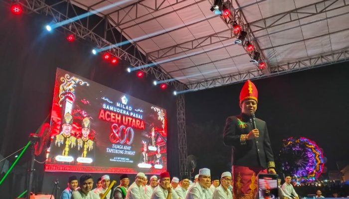 Tgl Habibi Pimpin Zikir Bersama Ribuan Jamaah di Milad ke-800 Samudra Pasai Aceh Utara.