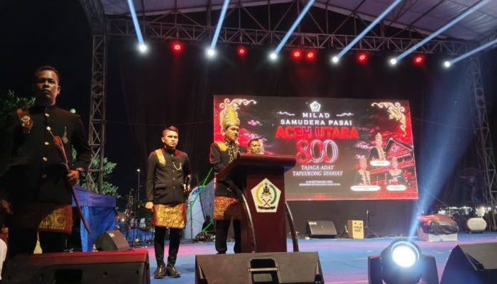 Wagub Aceh Fadhlullah, S.E. Menutup Peringatan Milad ke-800 Samudra Pasai Aceh Utara