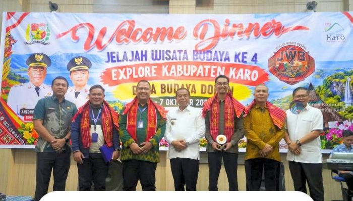 Bupati Karo Hadiri Welcome Dinner Jelajah Wisata Nusantara Ke-4 di Berastagi