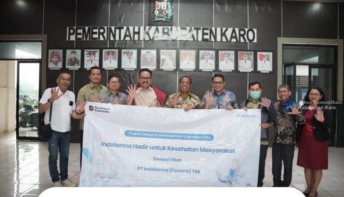 Pemkab Karo Terima Donasi Obat-obatan dari PT Indofarma untuk Mendukung Pelayanan Kesehatan