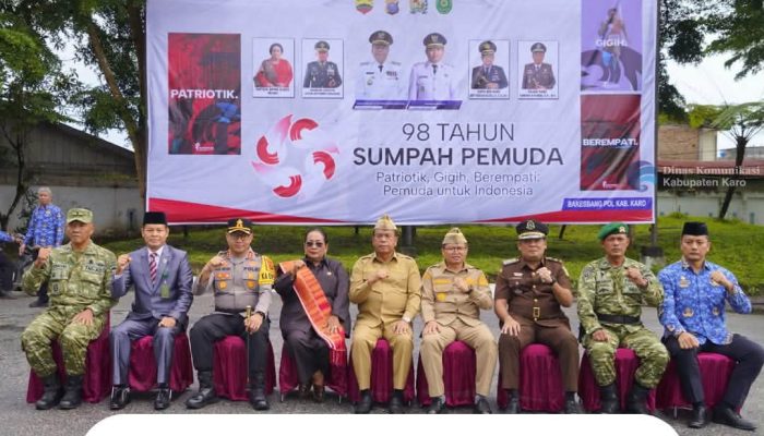 Pemkab Karo Gelar Upacara pada Hari Sumpah Pemuda ke-98, Dilanjutkan Ziarah Makam Pahlawan