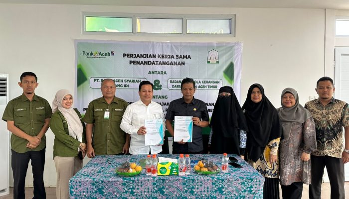 Kolaborasi Bank Aceh Syariah bersama Pemda Aceh Timur ukir Sejarah, Pertama di Aceh Terapkan SP2D Online.