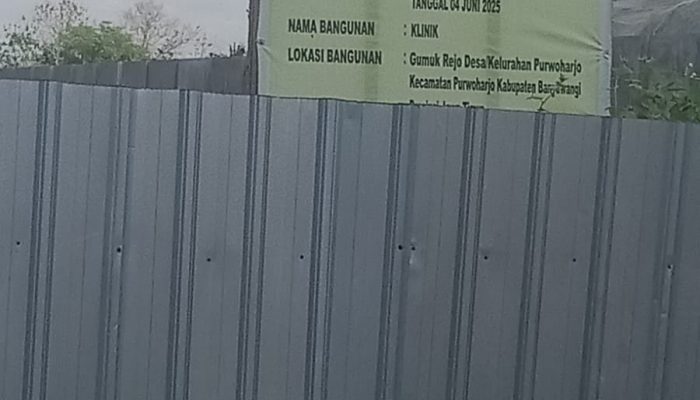 🔴 FAKTA TELANJANG: Izin Keluar Juni 2025, Klinik Gumuk Rejo Masih 15 Persen — Rumput Lebih Dulu Tumbuh dari pada Bangunannya