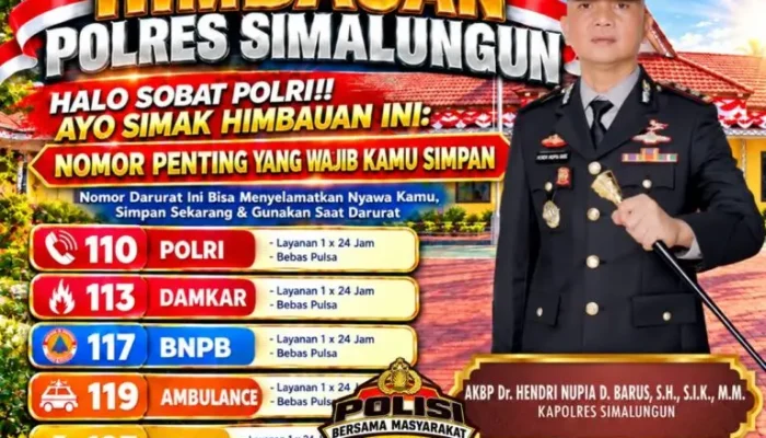 Siaga Cuaca Ekstrem, Polres Simalungun Keluarkan Enam Imbauan Penting untuk Warga