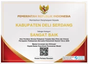 Deli Serdang Naik Kelas! Nilai PTSP Lompat 10 Poin, Kalahkan Provinsi Sumut, Raih Predikat Sangat Baik Dari Menteri