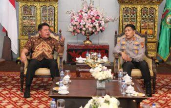 lawatan kerja ke griya agung, kapolda sumsel dan gubernur herman deru dorong percepatan penanganan karhutla 6 IMG 20261016 WA0076