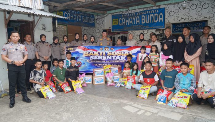 HUT ke-75 Humas Polri, Bidhumas Polda Sumsel Salurkan Bansos ke Dua Panti Asuhan