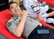 HUT ke – 75 Humas Polri, Polda Sumut Tebar Kepedulian Lewat Aksi Donor Darah