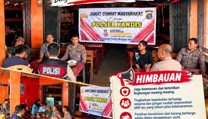 Jumat Curhat Polsek Kandis, Tampung Aspirasi Warga dan Sampaikan 5 Himbauan Kamtibmas