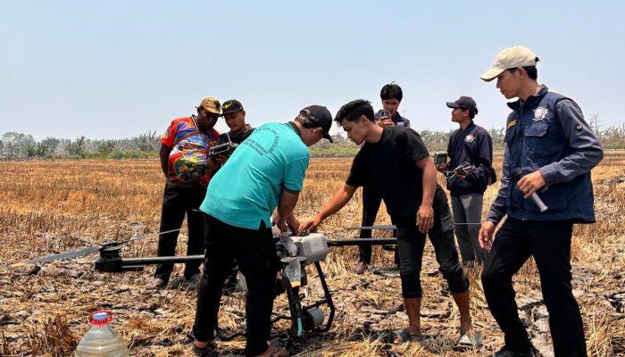 Drone DJI Agras Diperkenalkan kepada Petani Salor, IPB University Dorong Efisiensi Budidaya Padi