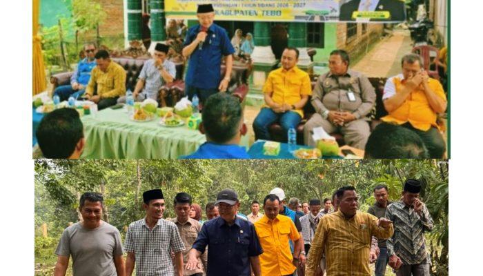Gelar Reses di Tebo Ilir, Cek Endra dan Khalis Mustiko Kawal Aspirasi Masalah Tegangan Listrik Warga.