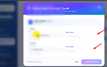 Cara Ganti Email dan Nomor HP Kepala Sekolah atau Bendahara di SIMENULIS SD 2026