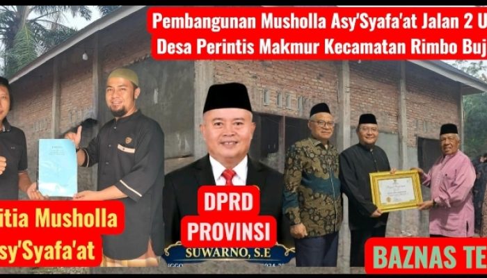 Keterbatasan Dana Pengurus Musholla Asy-Syafa’at di Rimbo Bujang, Supriyadi Harap Bantuan dari Dewan dan Baznas Tebo