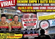VIRAL! Oknum SMPN 1 Batu Brak Terindikasi Korupsi Dana BOSP: Rp36,5 Juta Uang Siswa Digasak Pakai Nota Palsu, Terbesar Se-Lampung Barat!