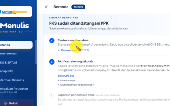 Cara Cek Status Perkembangan Si Menulis 2026 dan Langkah Aktivasi Rekening CMS BSI Sekolah