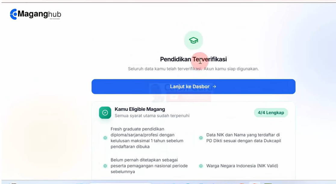 Cara Daftar Magang Nasional 2026 Batch 3 serta Solusi Kendala Lowongan Tidak Ditemukan