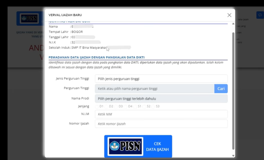 Verval Ijazah S1 di Info GTK Kini Diverifikasi Oleh API, Ini Penjelasan Kendala dan Solusi