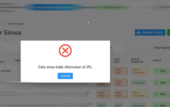 Solusi Data Siswa Tidak Ditemukan di SPL saat Registrasi EMIS 4.0 ke Verval PD