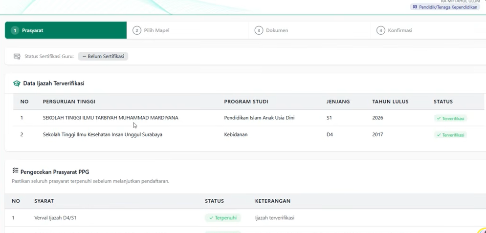 Cara Mengatasi Data Ijazah S1 atau D4 Terdata Ganda di EMIS GTK untuk Pengajuan PPG