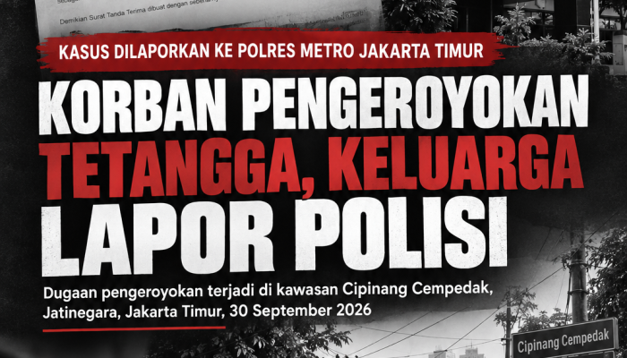 Korban Pengeroyokan Tetangga Sendiri, Keluarga Korban Lapor Polisi