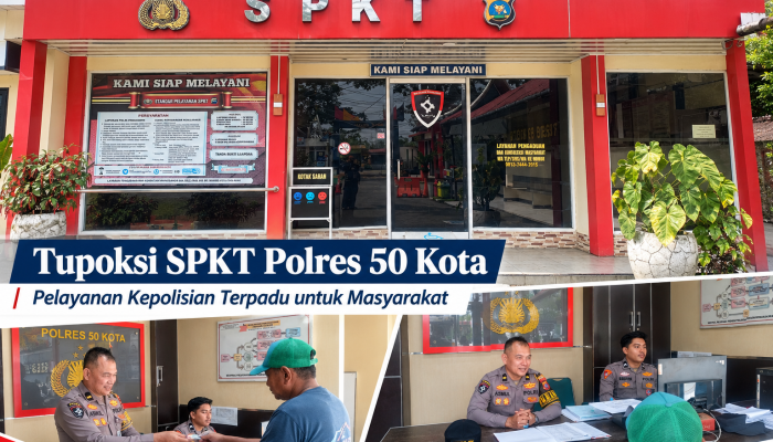 Tupoksi Sentra Pelayanan Kepolisian Terpadu ( SPKT ) Polres 50 Kota